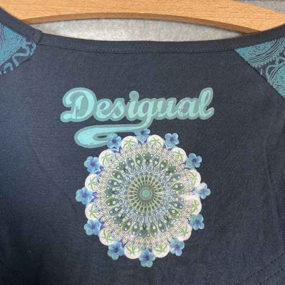 Designual Dress XL Multi Color Mandala Fit Flare Artsy Bohemian La Vida Es Chula - Picture 13 of 16